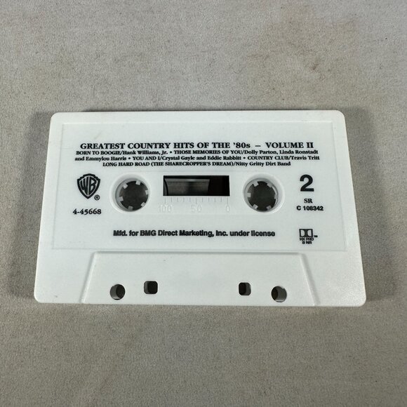 Greatest Country Hits Of The 80s Vol II Cassette Tape Warner BMG Sealed Classic - Picture 4 of 4